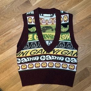 GANNI SWEATER VEST XS